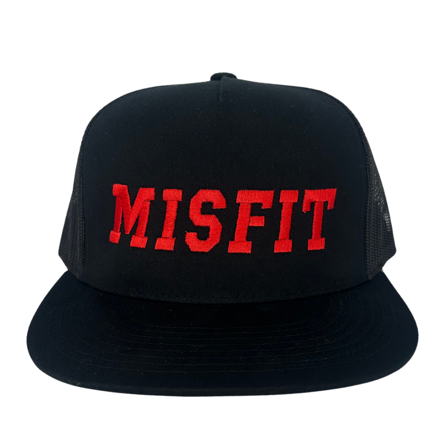 Misfit Black/Red Trucker Cap