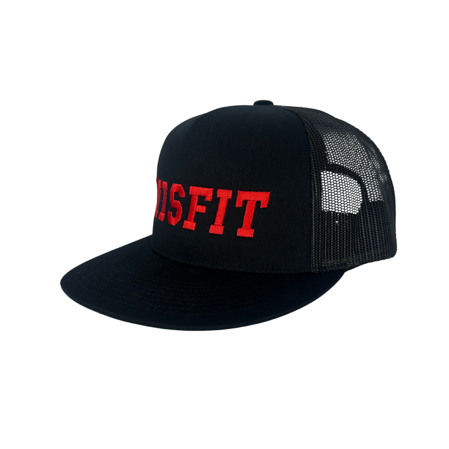Misfit Black/Red Trucker Cap