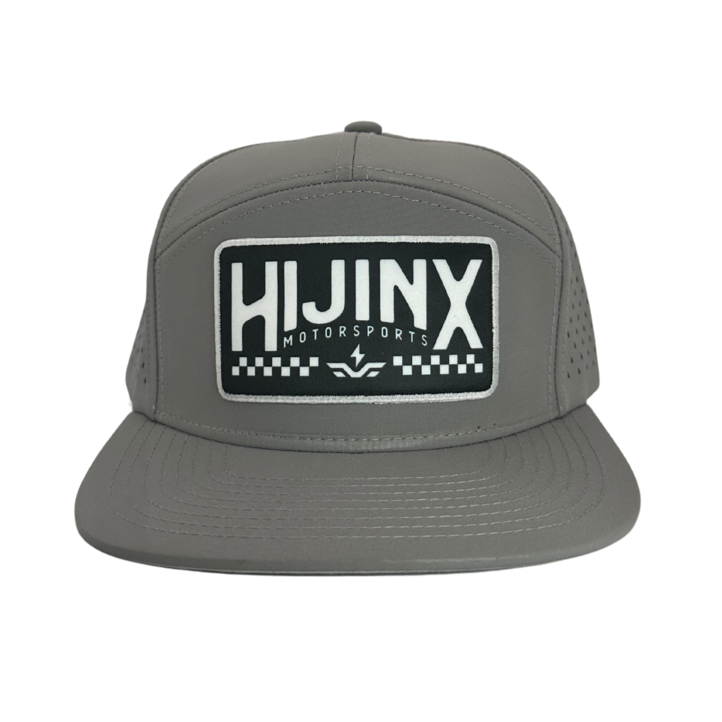 Hijinx Motorsports K707 Snapback – Light Grey Perforated