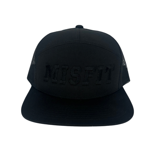 Misfit- Black/Black Trucker Cap