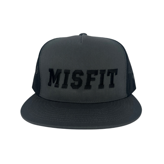 Misfit Black/Gray Trucker Cap