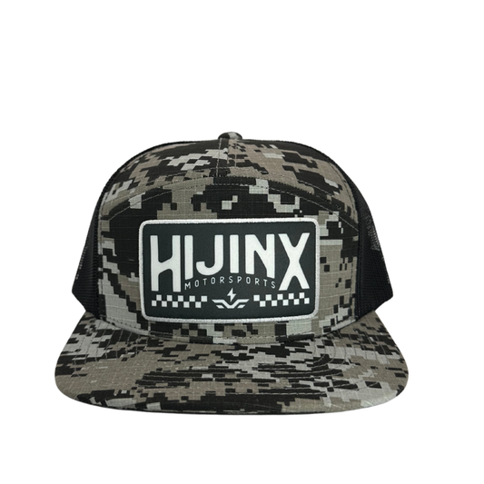 Hijinx Motorsports Digital Camo K707 Snapback - Black
