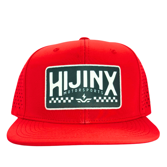 Hijinx Motorsports K301 Perforated Snapback - Red