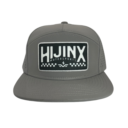 Hijinx Motorsports K707 Snapback – Light Grey Perforated